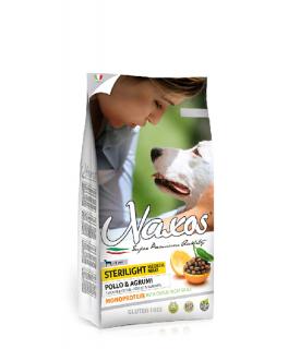 NAXOS STERILIGHT MEDIUM/MAXI 3kg (super-premium) (Kompletní krmivo pro dospělé obézní nebo kastrované psy středních a velkých plemen)