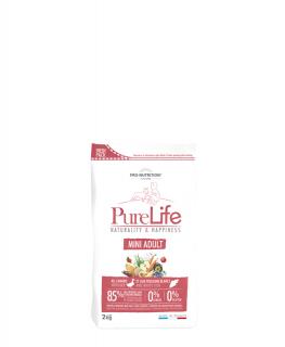 PURE LIFE adult mini 2kg (super-premium) (Kompletní krmivo pro dospělé psy malých plemen)
