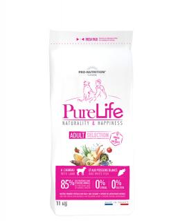 PURE LIFE adult selection 11kg (super-premium) (Kompletní krmivo pro dospělé psy všech plemen, vhodné pro citlivé psy)