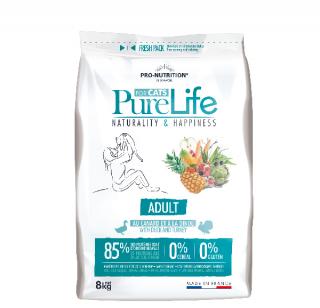 PURE LIFE FOR CATS adult 8kg (super-premium) (Kompletní krmivo pro dospělé kočky)
