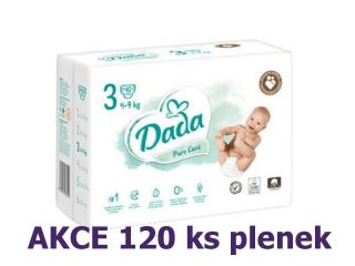 Dada PURE Care vel.3 MIDI, 4-9 kg, AKCE 120 ks