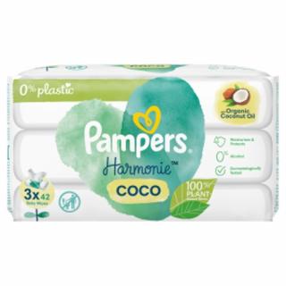 Pampers ubrousky Pure protection Coconut Oil TRIO 3 x 42 ks