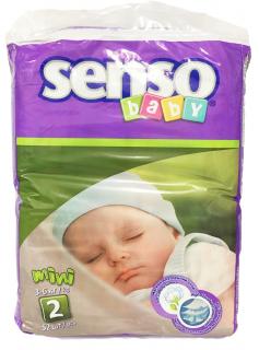 Pleny SENSO BABY 2, 3-6kg,v balení 52ks