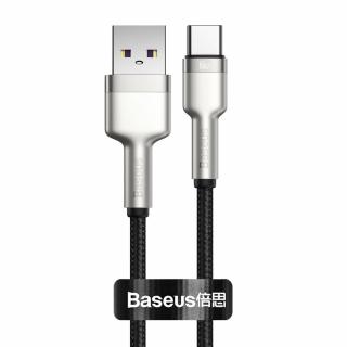 Baseus Cafule Metal USB kabel - USB-C / QC / 0,25m / 66W černý CAKF000001