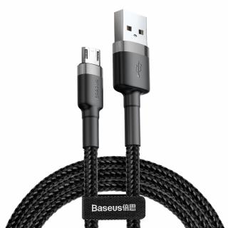Baseus Cafule USB kabel - Micro USB / 0,5m / 2,4A / QC 3.0 černo-šedá CAMKLF-AG1