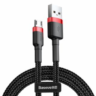 Baseus Cafule USB kabel - Micro USB / 3m / 2A černo-červená CAMKLF-H91