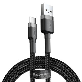 Baseus Cafule USB kabel - USB-C / 3m / 2A grey-black CATKLF-UG1
