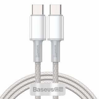 Baseus CATGD-02 kabel USB-C PD / USB-C PD / QC / 1m / 5A / 100W / bílý