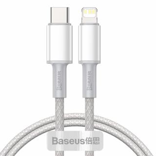 Baseus CATLGD-02 kabel USB-C PD / Apple Lightning 20W / 1m / bílý