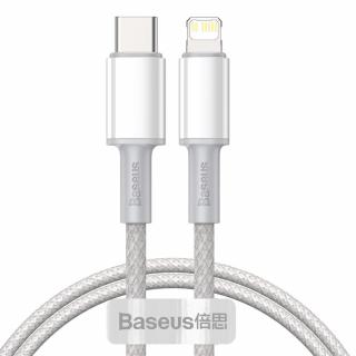 Baseus CATLGD-A02 kabel USB-C PD / Apple Lightning 20W / 2m / bílý