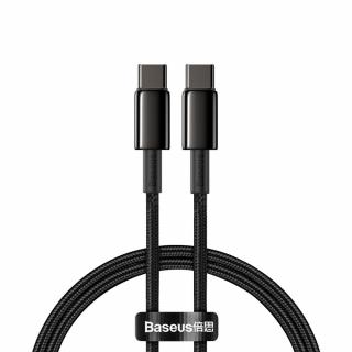 Baseus CATWJ-A01 kabel USB-C PD / USB-C PD / QC / 2m / 5A / 100W / černý