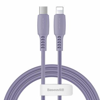 Baseus Colorful kabel USB-C PD / Apple Lightning 1,2m / 18W violet CATLDC-05