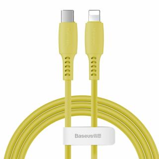 Baseus Colorful kabel USB-C PD / Apple Lightning 1,2m / 18W žlutý CATLDC-0Y