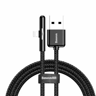Baseus Elbow CAL7C-A01 USB kabel - iPhone Lightning / 1m / 2,4A černý