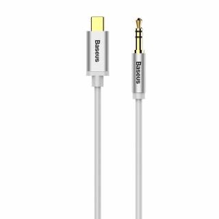 Baseus M01 Aux kabel - USB-C / 3,5mm jack / 1,2m bílý CAM01-02