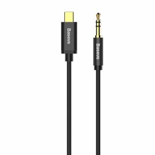 Baseus M01 Aux kabel - USB-C / 3,5mm jack / 1,2m černý CAM01-01