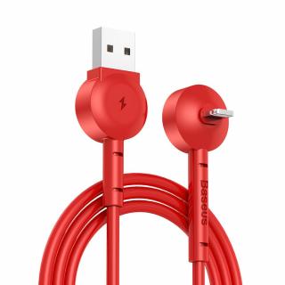 Baseus Maruko USB datový/dobíjecí kabel pro iPhone 5/6/7/8/X červený 2,1A CALQX-09