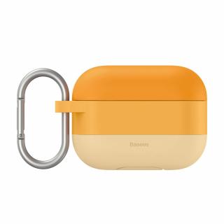 Baseus silikonové pouzdro s karabinou pro Apple AirPods PRO colored orange WIAPPOD-E07