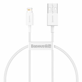 Baseus Superior CALYS-02 USB kabel - iPhone Lightning / 0,25m / 2,4A bílý