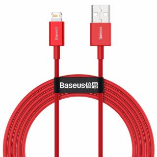 Baseus Superior CALYS-C09 USB kabel - iPhone Lightning / 2m / 2,4A červený