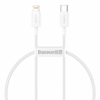 Baseus Superior CATLYS-A02 kabel USB-C PD / Apple Lightning 20W / 1m / bílý
