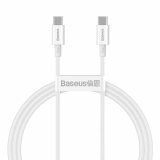 Baseus Superior kabel USB-C PD / USB-C PD / FCP/ QC / 100W / 5A / 20V / 1m bílý