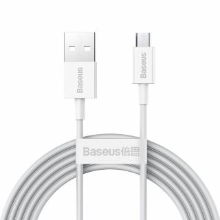 Baseus Superior USB kabel - Micro USB / 2m / 2A bílý CAMYS-A02