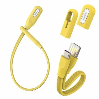 Baseus USB kabel / náramek - USB-C 0,22m / 5A yellow CATFH-0Y