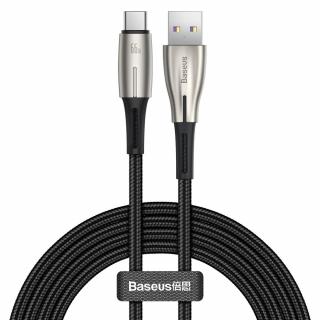 Baseus Water Drop USB kabel - USB-C / 66W / SCP / 1m / 6A / černý CATSD-M01