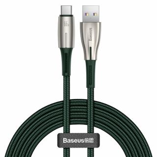 Baseus Water Drop USB kabel - USB-C / 66W / SCP / 1m / 6A / zelený CATSD-M06