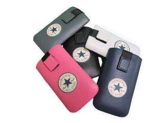 Converse All Star, kožené pouzdro pro iPhone 5 / 5S / SE grey / šedé (blister)