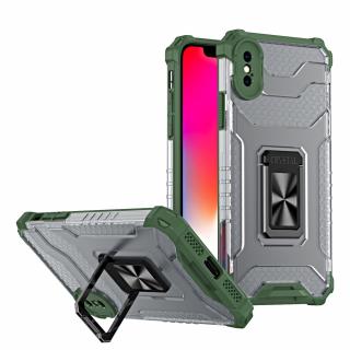 Crystal Ring Case pouzdro / kryt se stojánkem pro iPhone X / Xs zelená