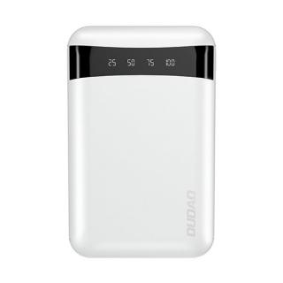 Dudao K3 Mini PowerBanka USB-C / 2x USB / Micro USB / 10000mAh / bílá