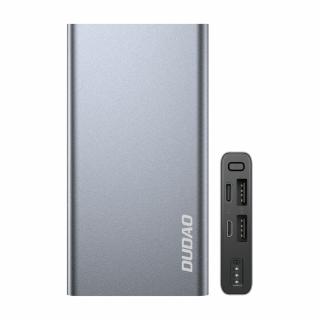 Dudao K5Pro PowerBanka USB-C / 2x USB / Micro USB / 10000mAh / stříbrná