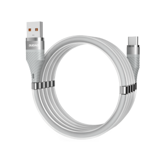 Dudao L1xsT USB kabel s magnetickým svíjením - USB-C / 1m / 5A / světle šedý
