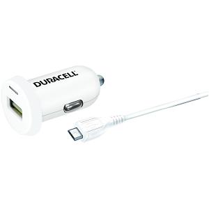 Duracell DR5022W nabíječka do auta micro USB bílá 2,4A