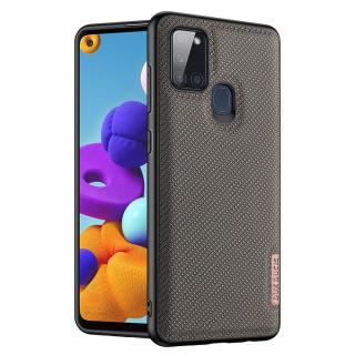 Dux Ducis Fino pouzdro / kryt pro Samsung Galaxy A21s šedo-zelené