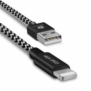 Dux Ducis K-ONE series USB kabel - Apple Lightning / 1m / 2,1A černá / bílá