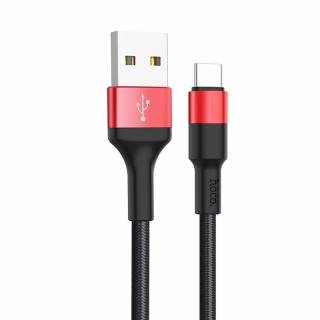 HOCO X26 Xpress USB kabel - USB-C 1m / 2A černá / červená