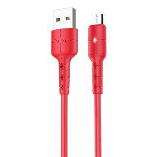 HOCO X30 USB kabel - Micro USB 1,2m / 2A červený