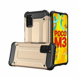 Hybrid Armor Case odolné pouzdro pro Xiaomi RedMi 9T / POCO M3 zlaté