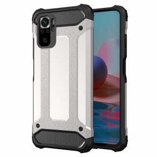 Hybrid Armor Case odolné pouzdro pro Xiaomi RedMi NOTE 10 5G / Poco M3 PRO stříbrné