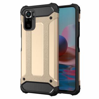 Hybrid Armor Case odolné pouzdro pro Xiaomi RedMi NOTE 10 PRO zlaté