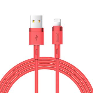Joyroom S-1224N2 USB kabel - iPhone Lightning / 1,2m / 2,4A červený