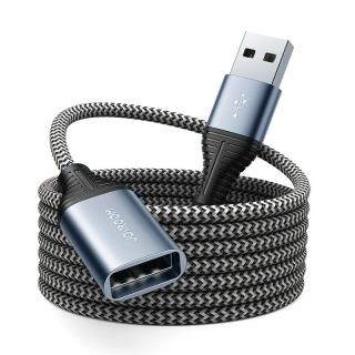Joyroom S-2030N13 USB kabel / prodlužovací - USB 2.0 / 2m / šedý