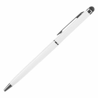 Kapacitní stylus + propiska 2v1 white / bílý