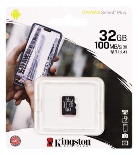 Kingston Canvas Select Plus Micro SDHC 32GB Class 10 / UHS-I / 100Mb/s