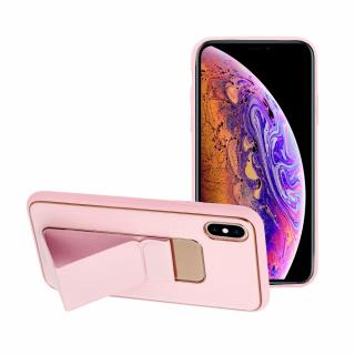 Leather Case Kickstand pouzdro / kryt 3v1 pro Apple iPhone X / Xs růžové