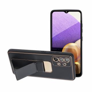 Leather Case Kickstand pouzdro / kryt 3v1 pro Samsung Galaxy A13 4G černé