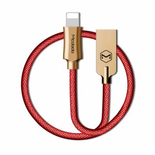 MCDODO CA-3926 USB kabel pro iPhone / Lightning 2,4A / 1,2m - červený